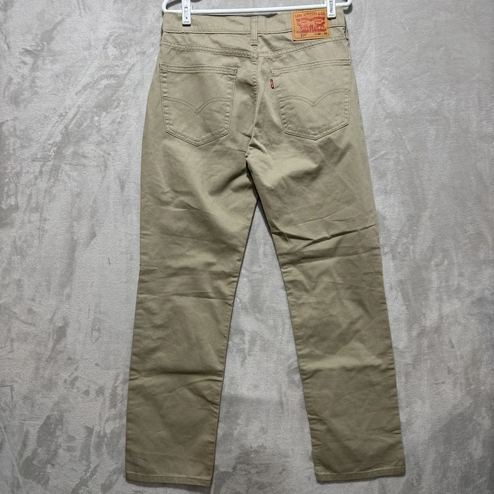 Levi's 514 Straight Fit Jeans Men's 30x30 Stretch Zip Fly 5 Pockets Logo NWT